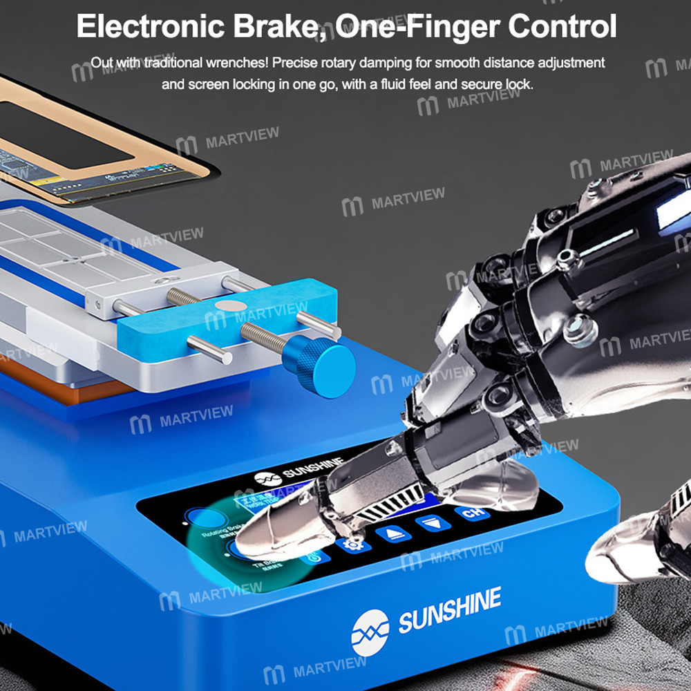 sunshine s-918f-pro-9-inch-strong-silent-noise-reducing-electronic-brake-lcd-screen-heating-separato