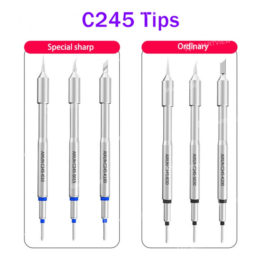 Aixun C245 Nano Soldering Iron Tips for JBC T245 T3A Soldering Station Handle