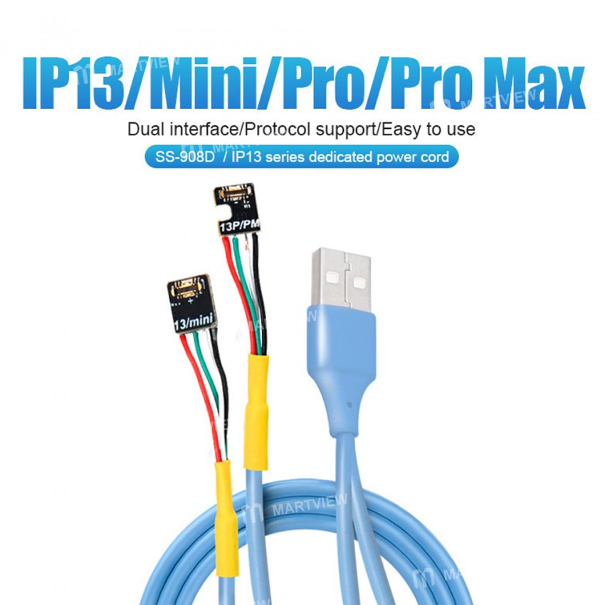 Sunshine SS-908D IP13 Series Dedicated Power Boot Cable for iPhone 13/13 Mini/13 Pro/13 Pro Max
