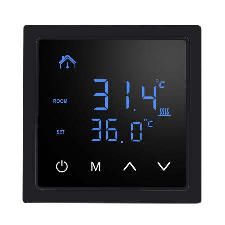 Smart Thermostat 16A Floor Heating Temperature Controller with LED Touch Screen 85-265V Electric Heating Controller