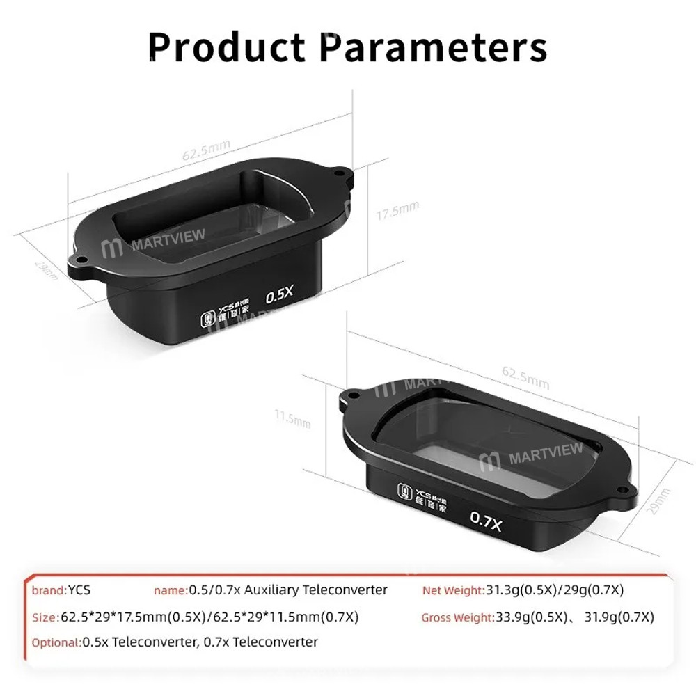 ycs 05x-07x-auxiliary-teleconverter-used-to-increase-the-working-distance-of-microscope-6