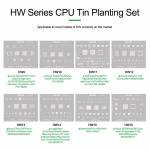 Relife RL-044 Huawei Mobile Series CPU Tin Planting Steel Mesh Set for Huawei Model / Honor Model