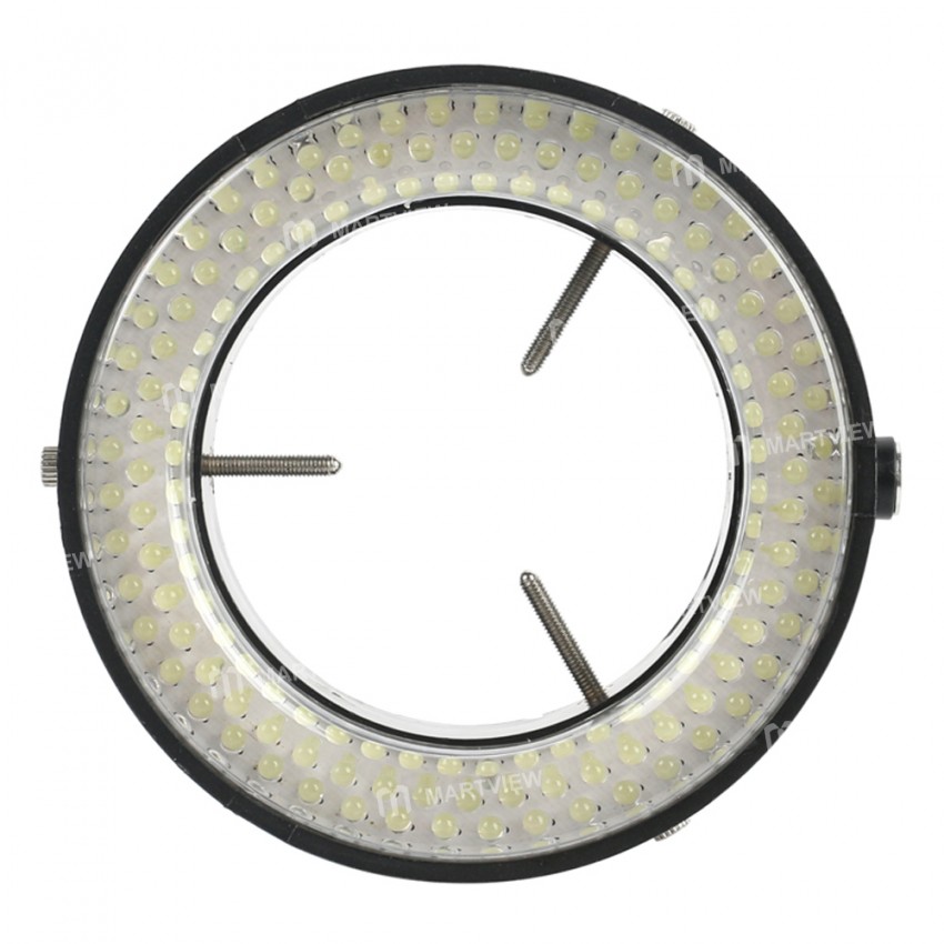 Adjustable 6500K 60 / 144 LED Ring Light Lamp for Industrial Stereo Trinocular Microscope