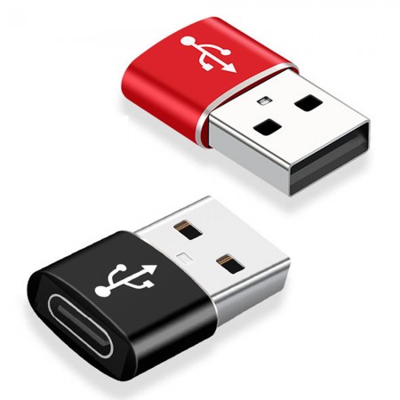USB 3.0 USB-A Male to Type-C Female Adapter Converter for Phone / Computer / Tablet - 2Pcs