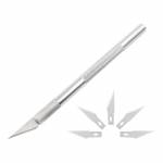 Non-Slip Metal Scalpel Knife Tools Kit Cutter with 10 Blades