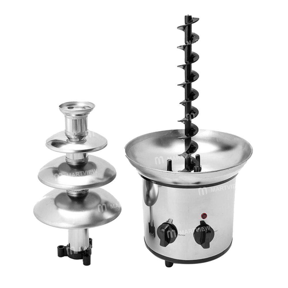 chocolate fountain-4-tier-electric-melting-machine-fondue-pot-set-09
