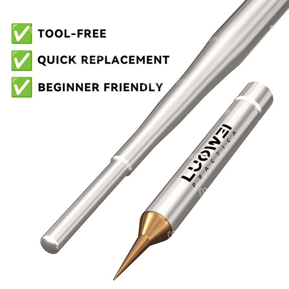 luowei lw-c210-soldering-iron-tip-with-10pcs-ultra-sharp-needles-for-screen-motherboard-flying-wire-