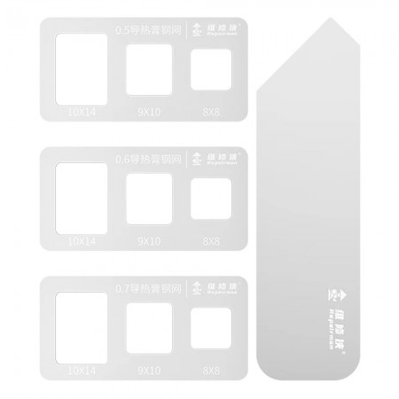 Repairman Thermal Conductive Paste Steel Mesh with Scraper Set for Motherboard CPU Repair