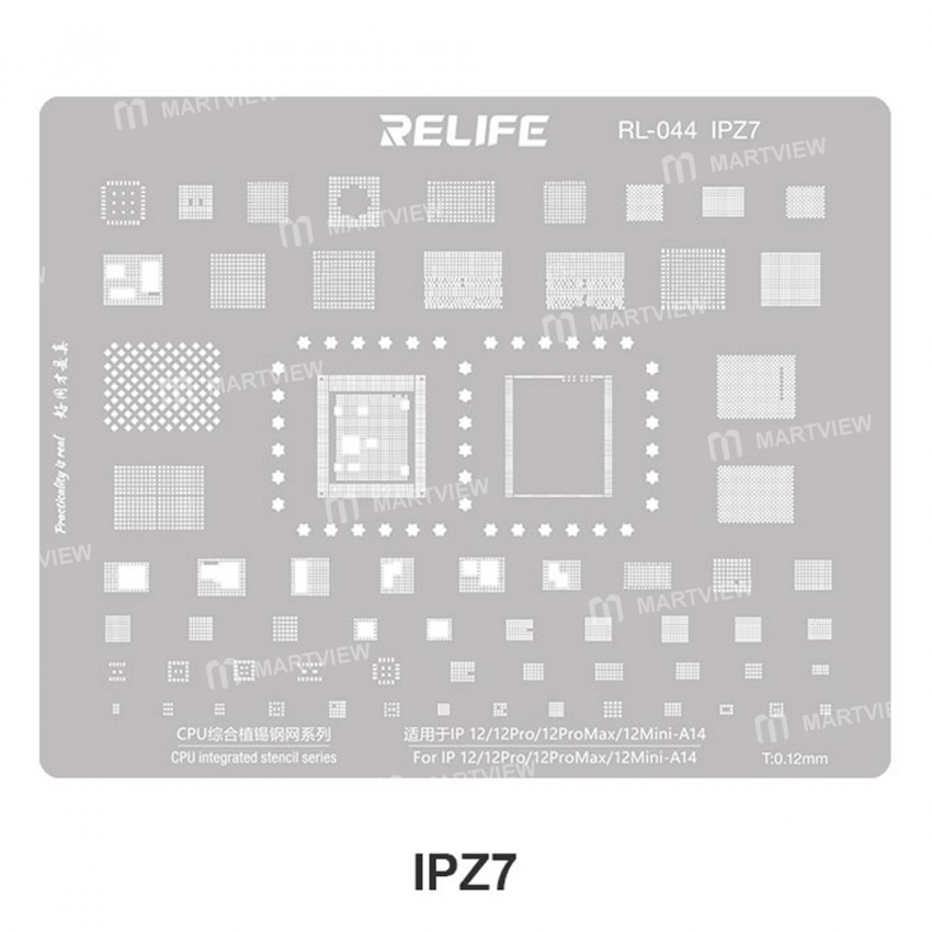 relife rl-044-iphone-series-cpu-tin-planting-steel-mesh-set-14