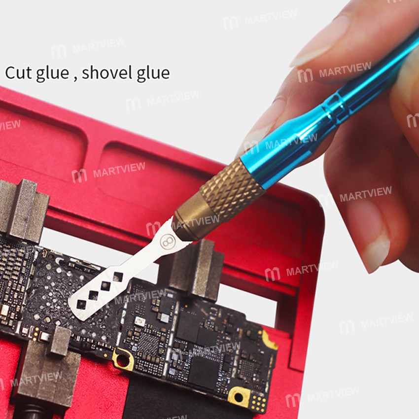 B&R X1019 10-in-1 Mobile Phone Motherboard CPU Chip Remove Glue Rework Knife Set