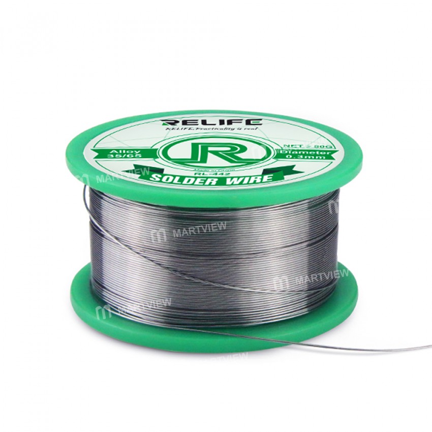 Relife RL-441 / 442 High Purity 0.3 / 0.4 / 0.5 / 0.6mm Medium Temperature Active No-clean Tin Wire