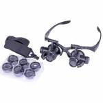 10X 15X 20X 25X Headband Magnifier With LED Light