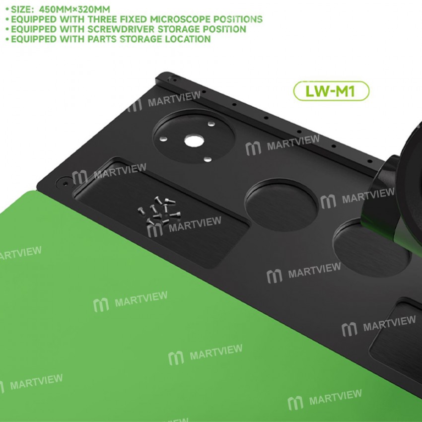 luowei lw-m1-lw-m2-multi-function-microscope-repair-tin-planting-platform-with-silicone-pad-7