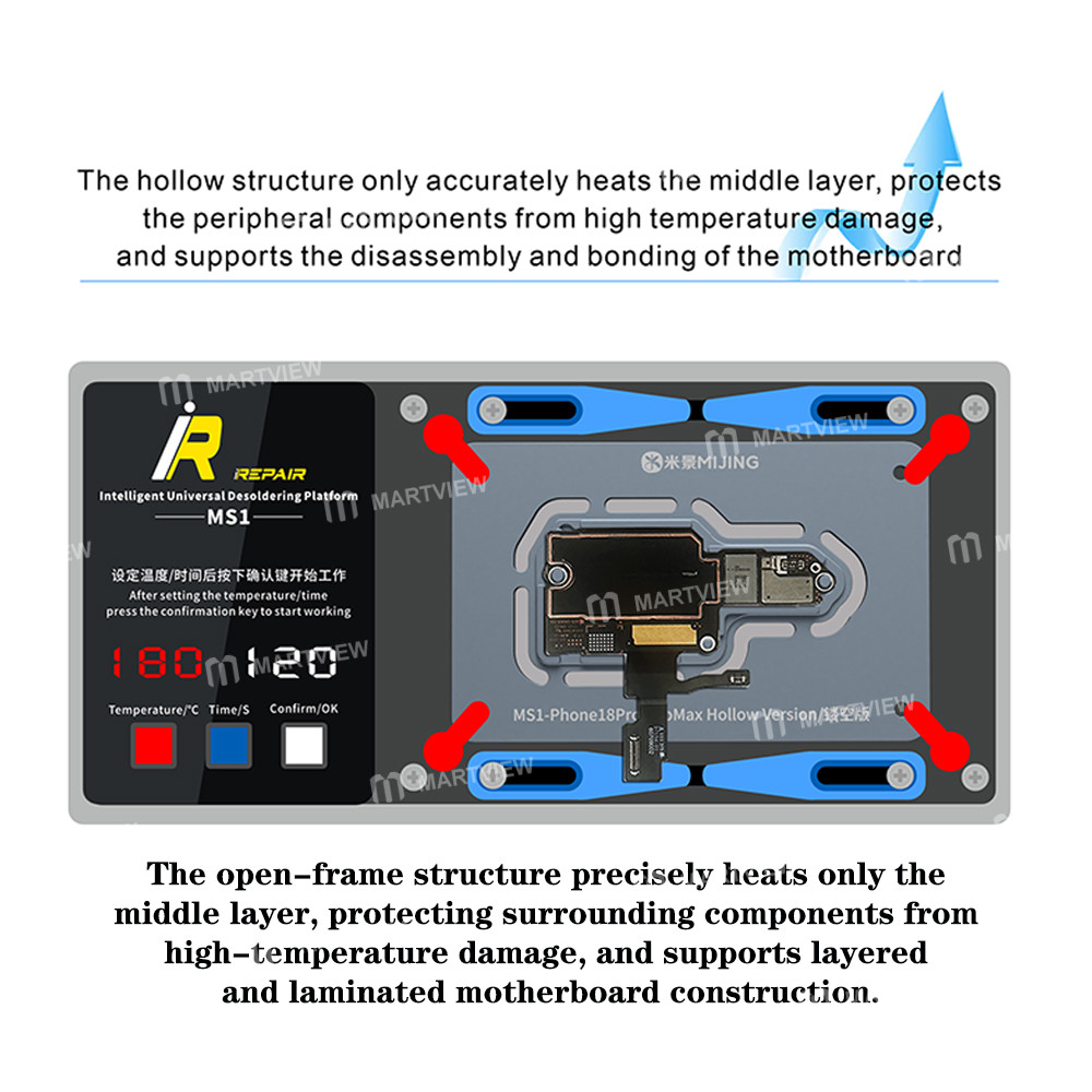 mijing irepair-ms1-new-update-hollow-version-universal-module-for-iphone-18-pro-18pro-max-4