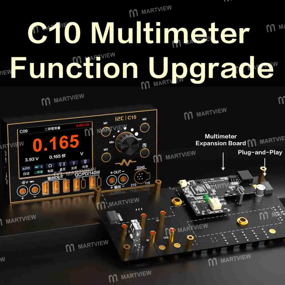 i2c full-function-multimeter-board-for-c09-c10-ammeter-multimeter-function-upgrade-6