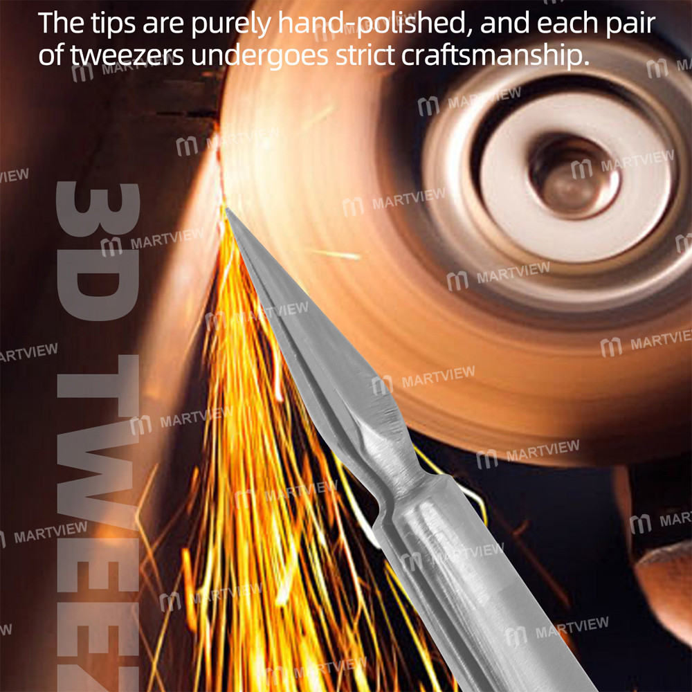 kgx 3d-non-magnetic-stainless-steel-precision-flying-wire-tweezers-7