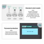 Quick 8586D+ 2-in-1 Soldering Iron Hot Air Gun Lead-free Smart Digital Display Rework Station