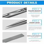 TuoLi TL-16 3D Titanium Alloy Ultralight Handmade Polished Non-magnetic Stainless iGreat Tweezer