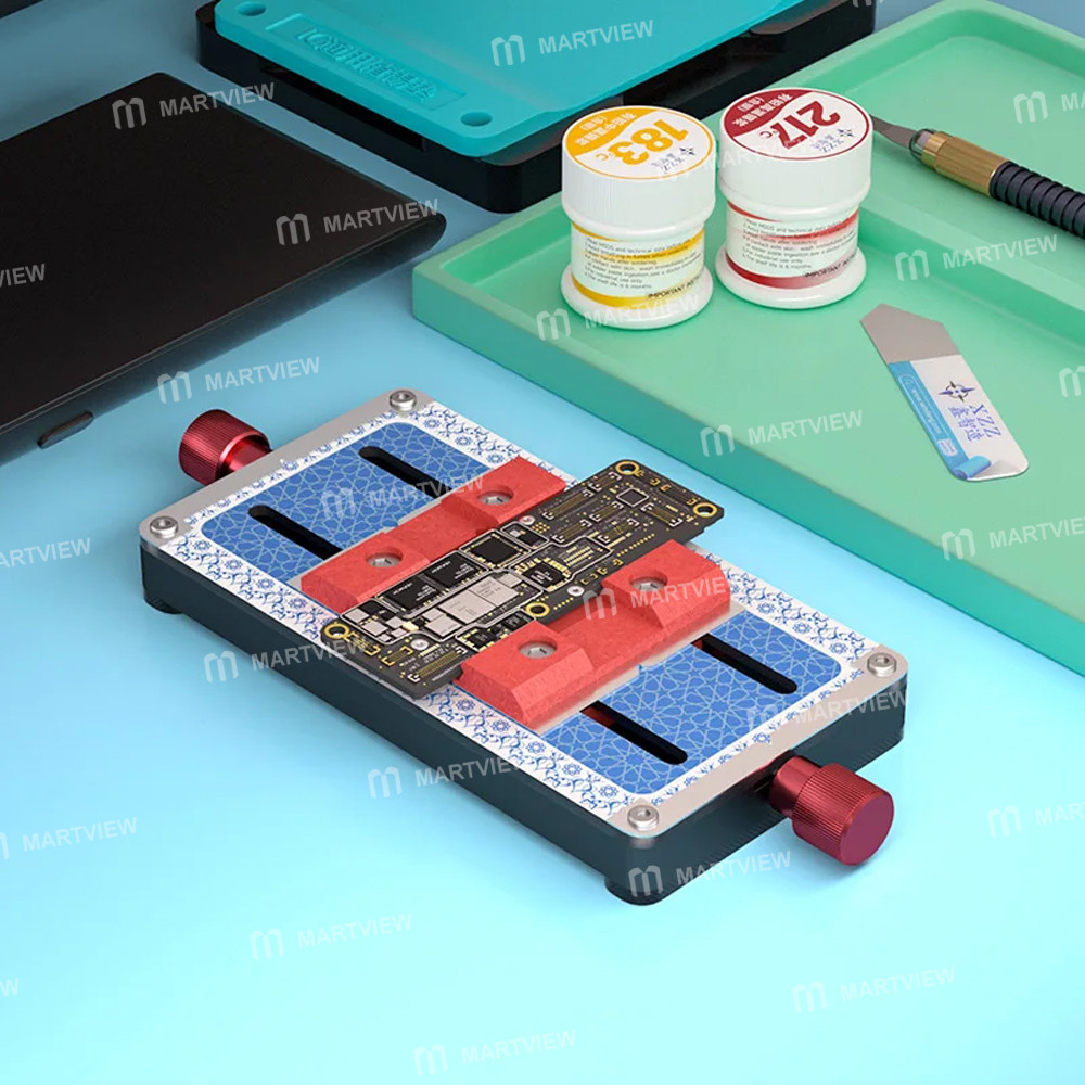 xzz gl-02-square-damping-high-temperature-resistant-tempered-glass-motherboard-chip-repair-fixture-2