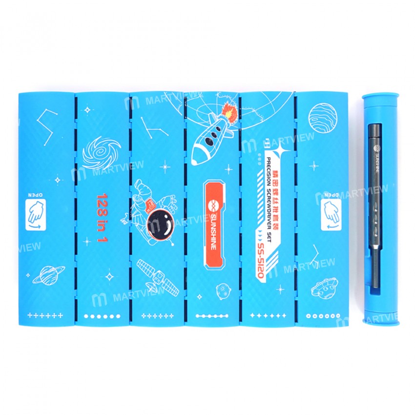 Sunshine SS-5120 128-in-1 Precision S2 Alloy Steel Screwdriver Set