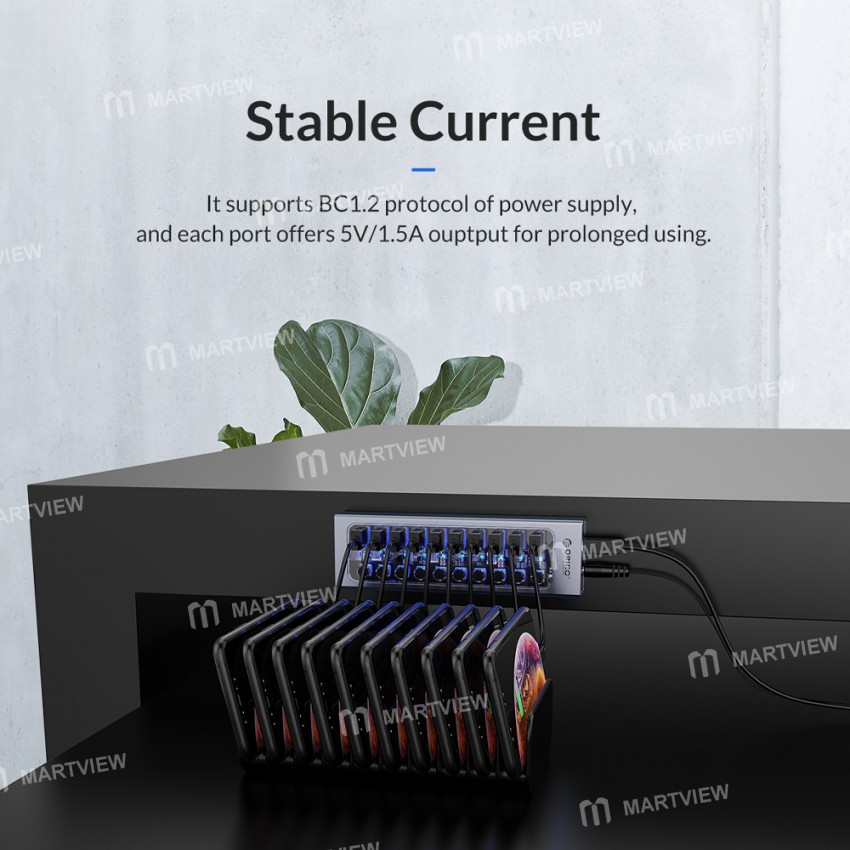 Orico AT2U3 Series 5Gbps USB-A 3.0 Multiport Splitter Extender HUB with Individual Switches