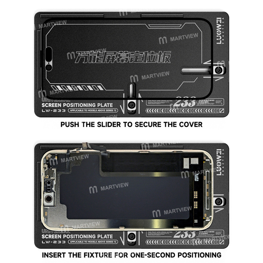 luowei lw-223-universal-screen-positioning-plate-compatible-with-iphone-12-and-later-models-5