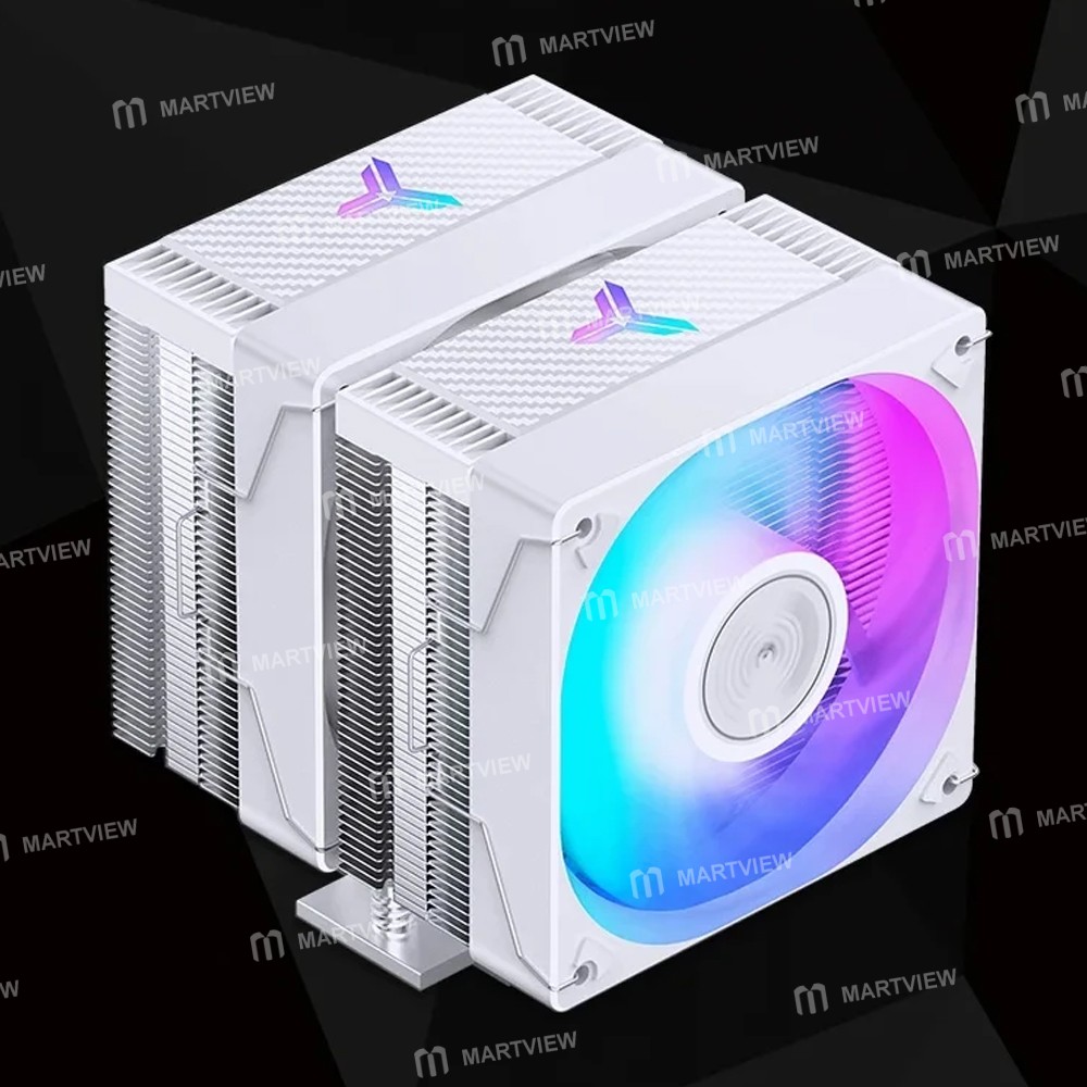 jonsbo cr-3000e-argb-6-heatpipe-dual-pwm-fan-cpu-tower-air-cooled-radiator-for-intel-lga1700-amd-am4