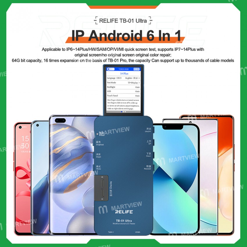 relife rl-tb-01-ultra-smart-lcd-true-tone-screen-tester-support-setting-battery-restoration-10