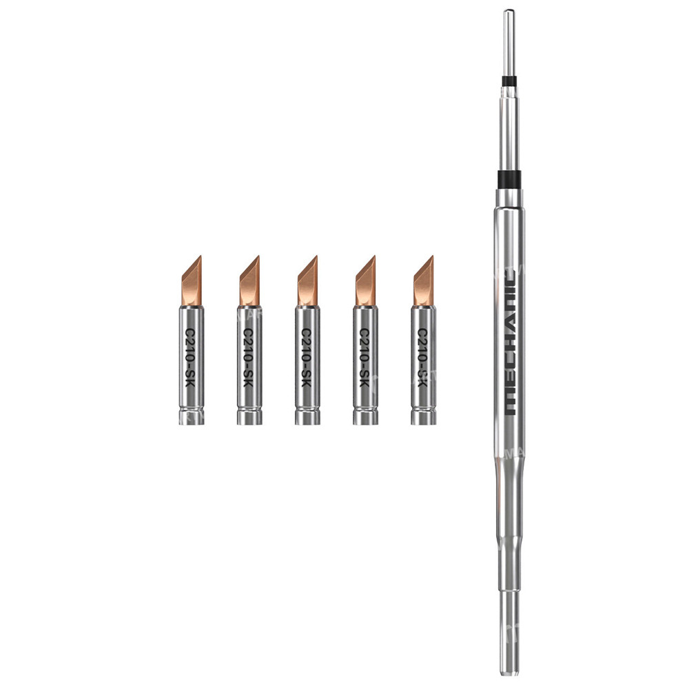 mechanic c210-heating-core-with-5pcs-replacement-pure-copper-head-for-screen-motherboard-flying-wire