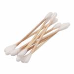Double Tipped Cleaning Swab Wood Cotton Tools - 80pcs