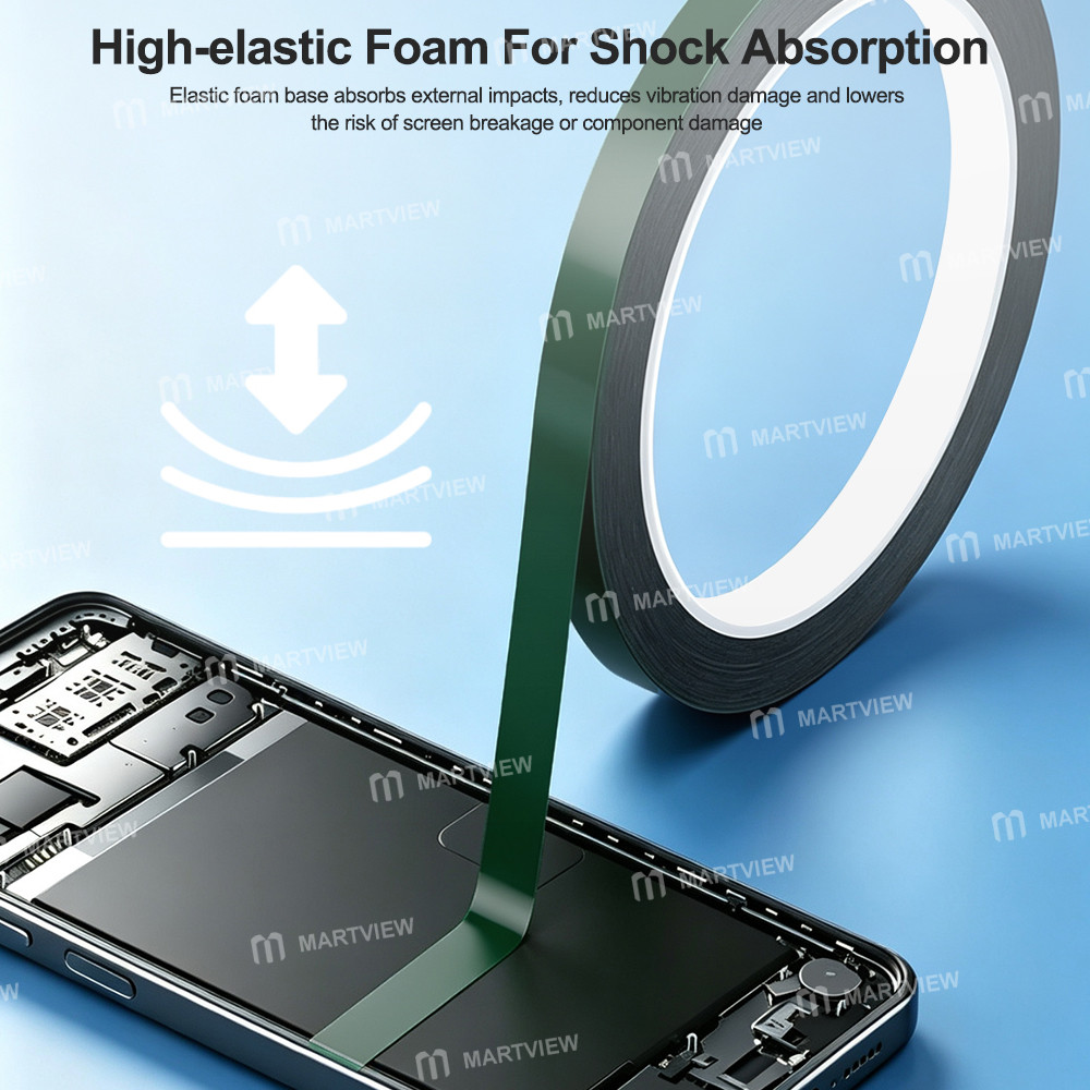 relife hx1-10m-green-film-black-foam-double-sided-tape-for-mobile-phone-screen-sealing-repair-9