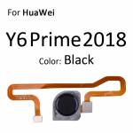 Replacement home button key fingerprint sensor scanner connector flex cable for Huawei y6 prime 2018