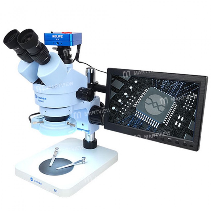 Relife M-14 Aluminum Alloy 38Million Pixels HDMI Trinocular Microscope Camera for PCB CPU Repair