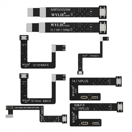 Wylie Screen Test Board Specialized Battery Switch Flex Cable for iPhone 8 to 15Pro Max