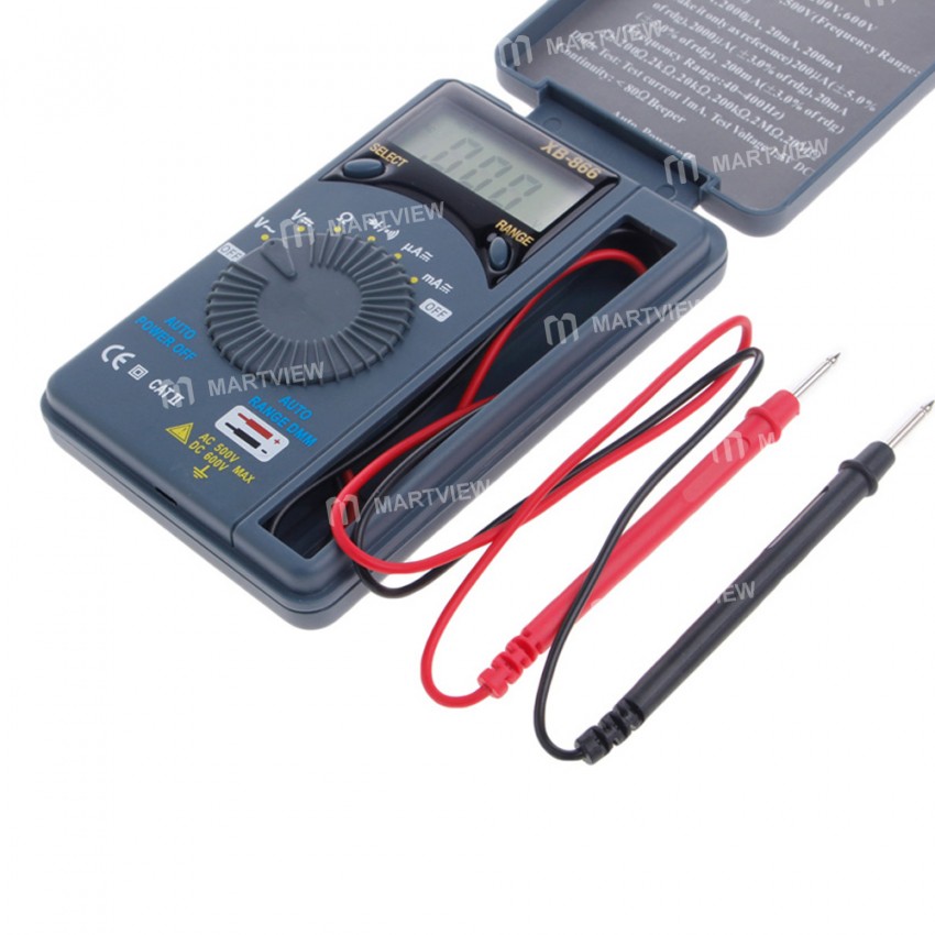 XB-866 Pocket Mini Auto Range AC / DC LCD Digital Multimeter
