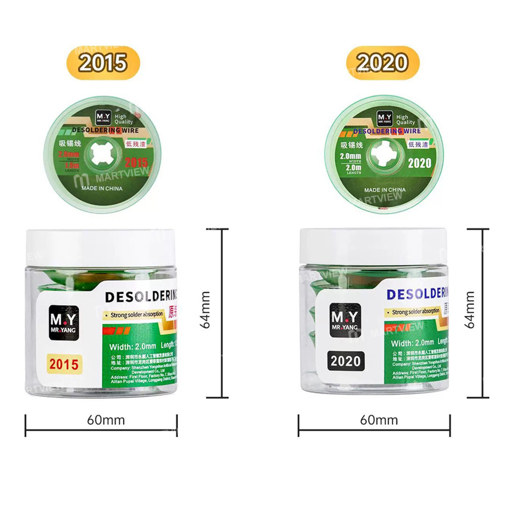 mryang 2015-2020-20mm-width-high-quality-anti-static-low-residue-solder-wick-4