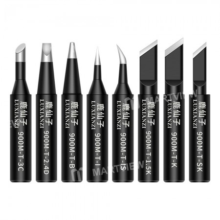 Luxianzi 900M Series Lead-Free Copper Soldering Iron Tips for 936 Soldering Stations
