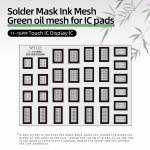 wylie touch-ic-display-ic-welding-dedicated-green-oil-reballing-stencil-for-iphone-11-to-16-pro-max-