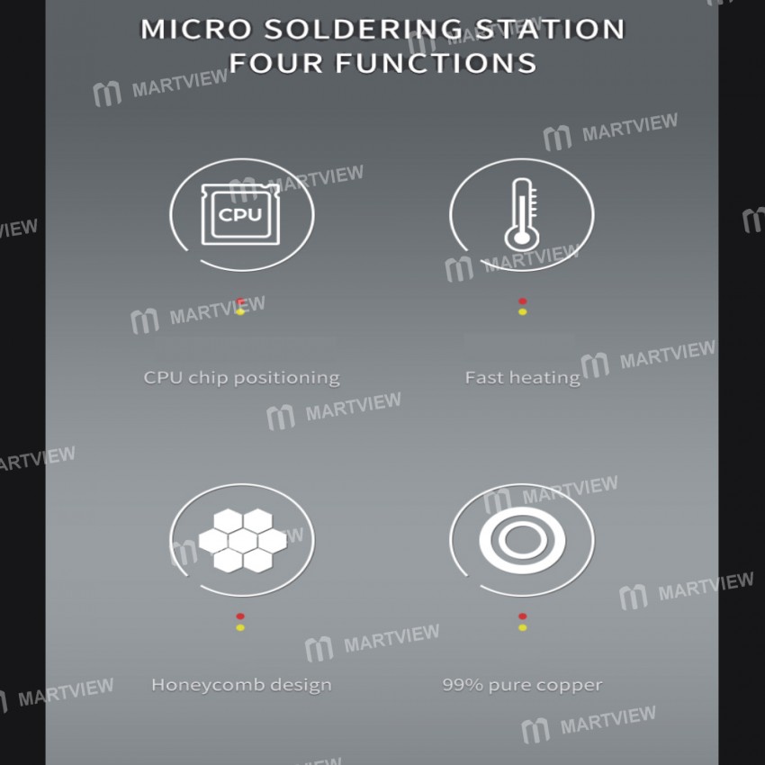 Mechanic 900M-T-C9 7 In 1 Heating Table For A8 A9 A10 A11 A12 A13 A14 Chip Deglue Desoldering