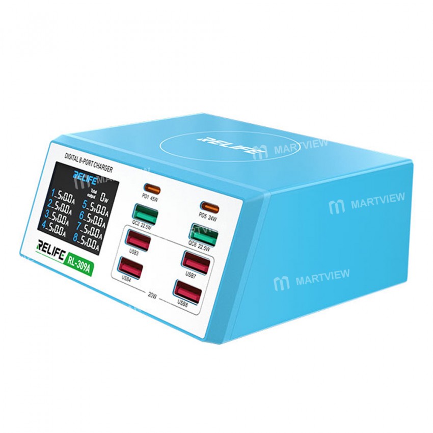 relife rl-309a-100w-high-power-8-port-fast-charging-digital-display-usb-charger-3
