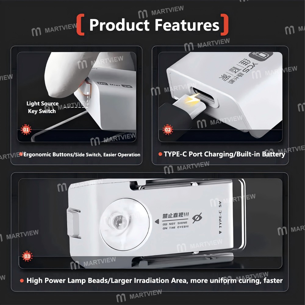 ycs 3w-portable-uv-green-oil-fast-curing-lamp-built-in-battery-3