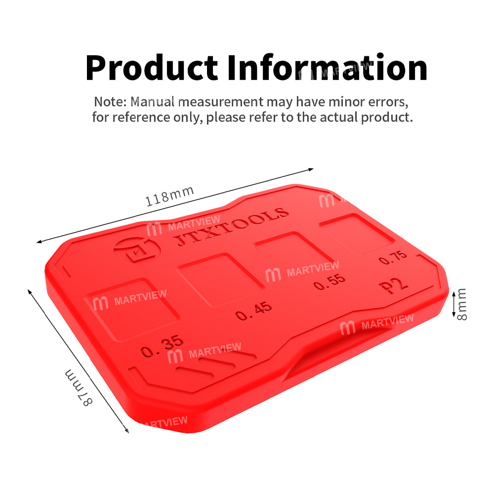 jtx p2-multiple-sizes-high-temperature-resistant-solder-paste-silicone-pad-for-cpu-ic-repair-8
