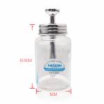 100ML 150ML Stainless Steel Head Glass Liquid Alcohol Bottle