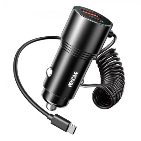 Wekome WP-C51 Pop Digital Series 66W Cabled Car Fast Charger