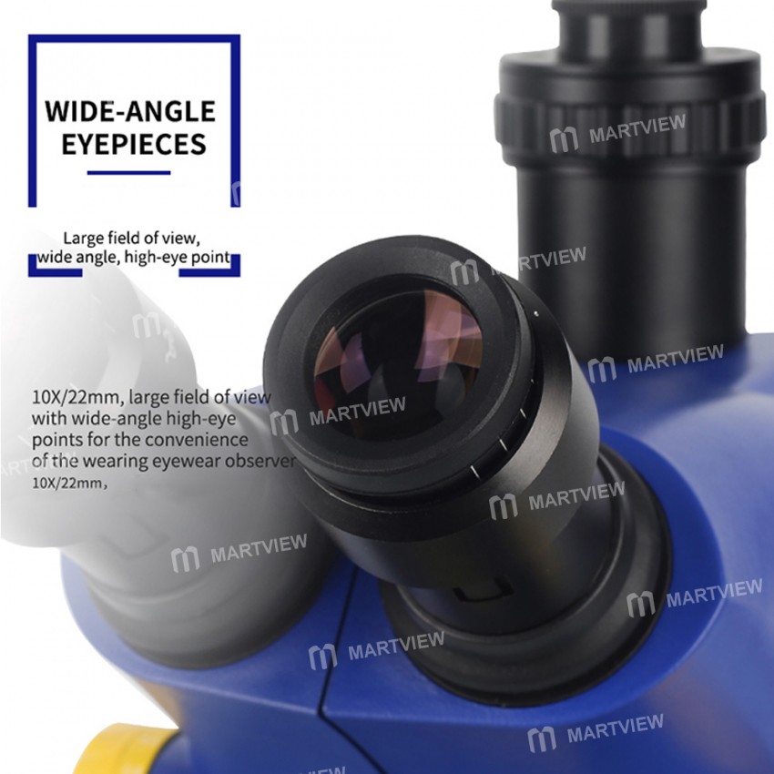 Mechanic MC65T-B3 Industrial Trinocular Stereo Microscope for PCB Repair with Large Base