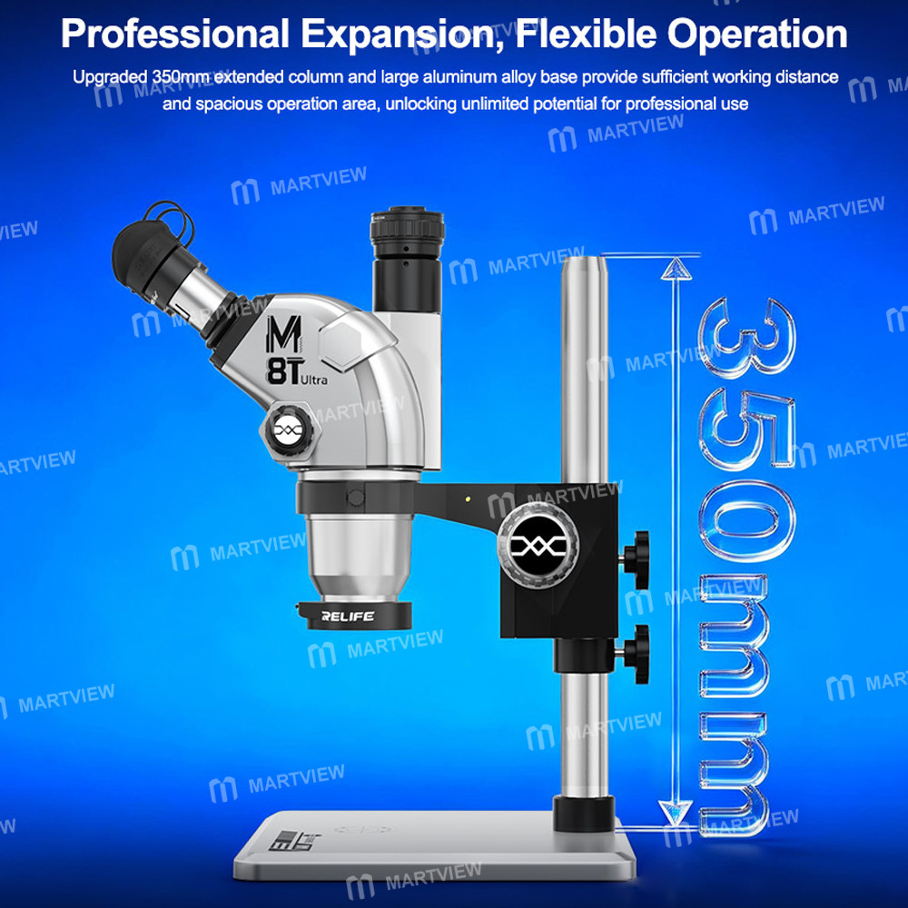 sunshine m8t-ultra-b11-6-72x-synchronous-zoom-trinocular-stereo-microscope-with-b11-big-base-10