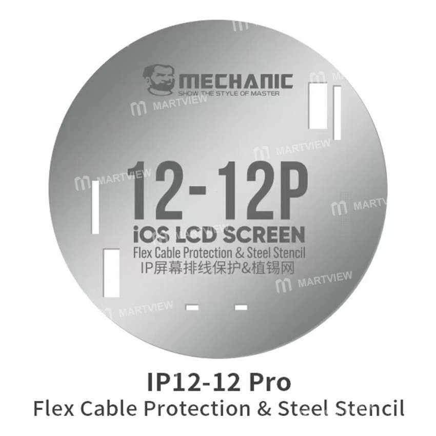 Mechanic iOS LCD Screen IC Flex Cable Protection & Steel Stencil for iPhone 11 to 13 Pro Max