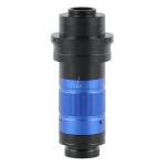 0.7X-5.6X Adjustable Continuous Magnification 300X 450X 600X Zoom C-mount Monocular Lens Suitable Fo