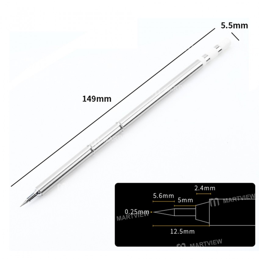 OSS Team T12 Series Soldering Iron Tip for HAKKO T12 / Quick T12 / OSS TEAM T12-X / T12-D / ST91 / S