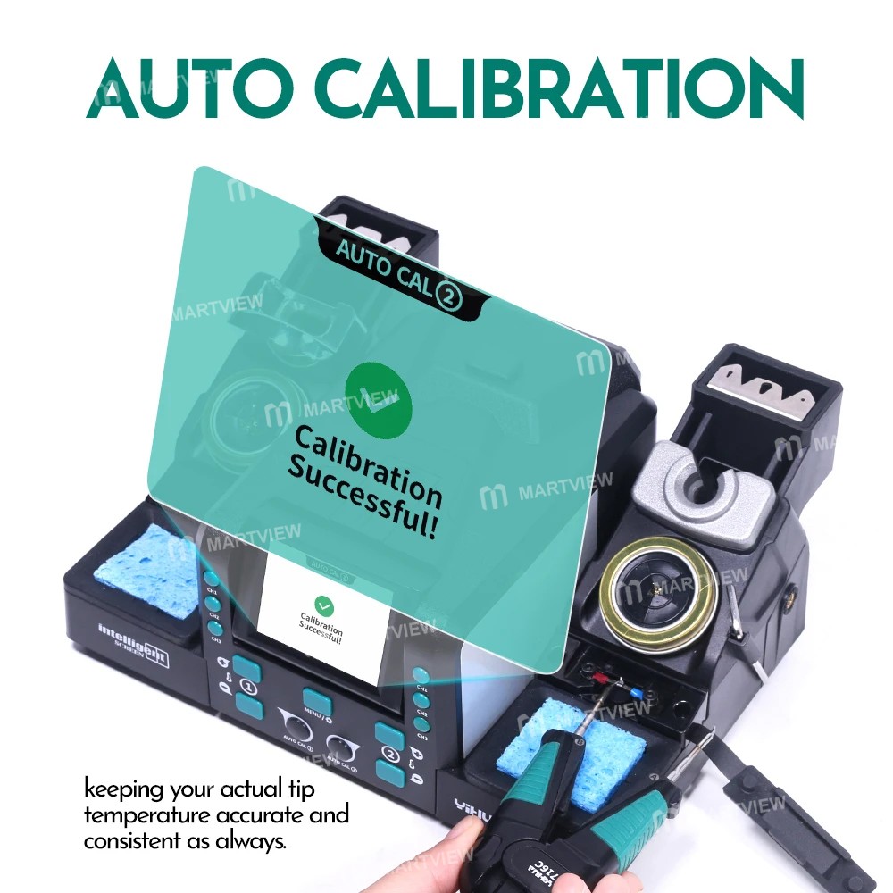 yihua 982d-iii-c210-smt-smd-precision-tweezers-soldering-iron-station-with-auto-calibration-6